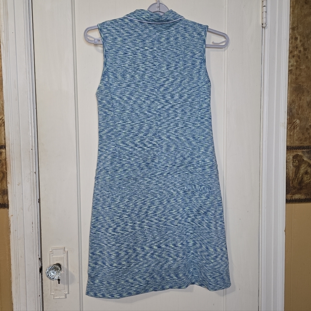 Nivo Sleeveless Zip Golf Dress blue green Pockets Size Medium - Picture 8 of 12